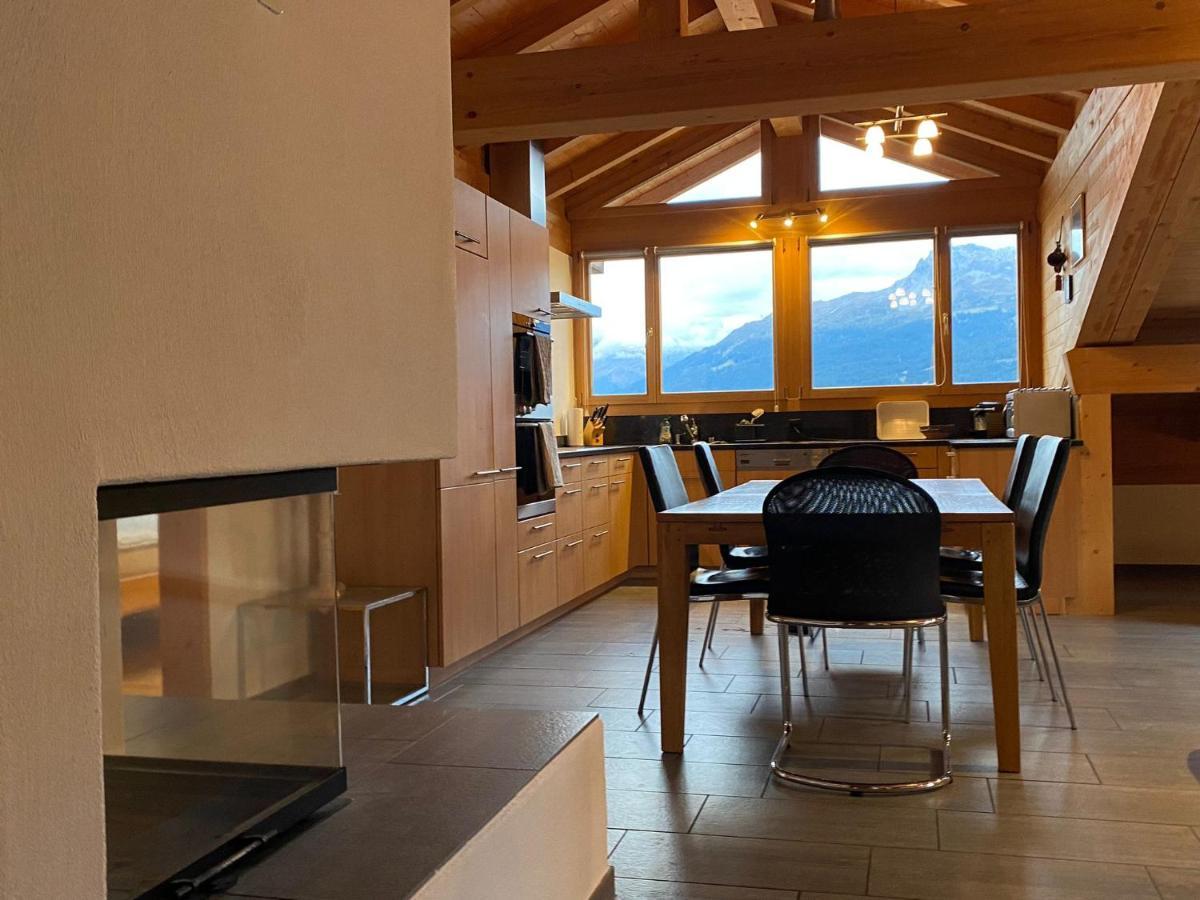 Attic In The Alps Daire Luzein Dış mekan fotoğraf